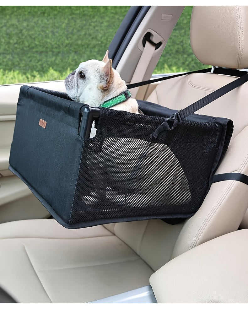 Window Lookout Pet Car Booster Seat For Small Dogs, Folding Protector Booster Pet Seat, Car Pet Seat Cover, Upgrade Dog Car Seats For Small Dogs Elevated Booster Seat Dog Car Basket