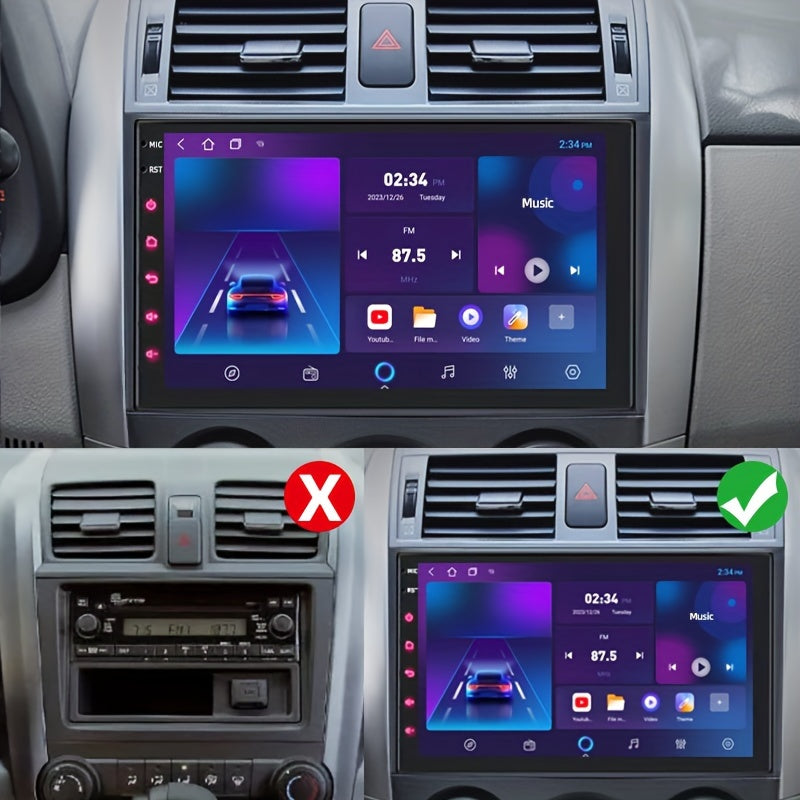 7in 1G RAM 16G ROM 1024*600 Android Radio Universal 2 DIN, Android System, Wireless, Split Screen Android 11.0 2 DIN Car Radio, Multimedia Video Player, Universal Automatic Stereo With GPS Map, FM, With Button Colorful Lights