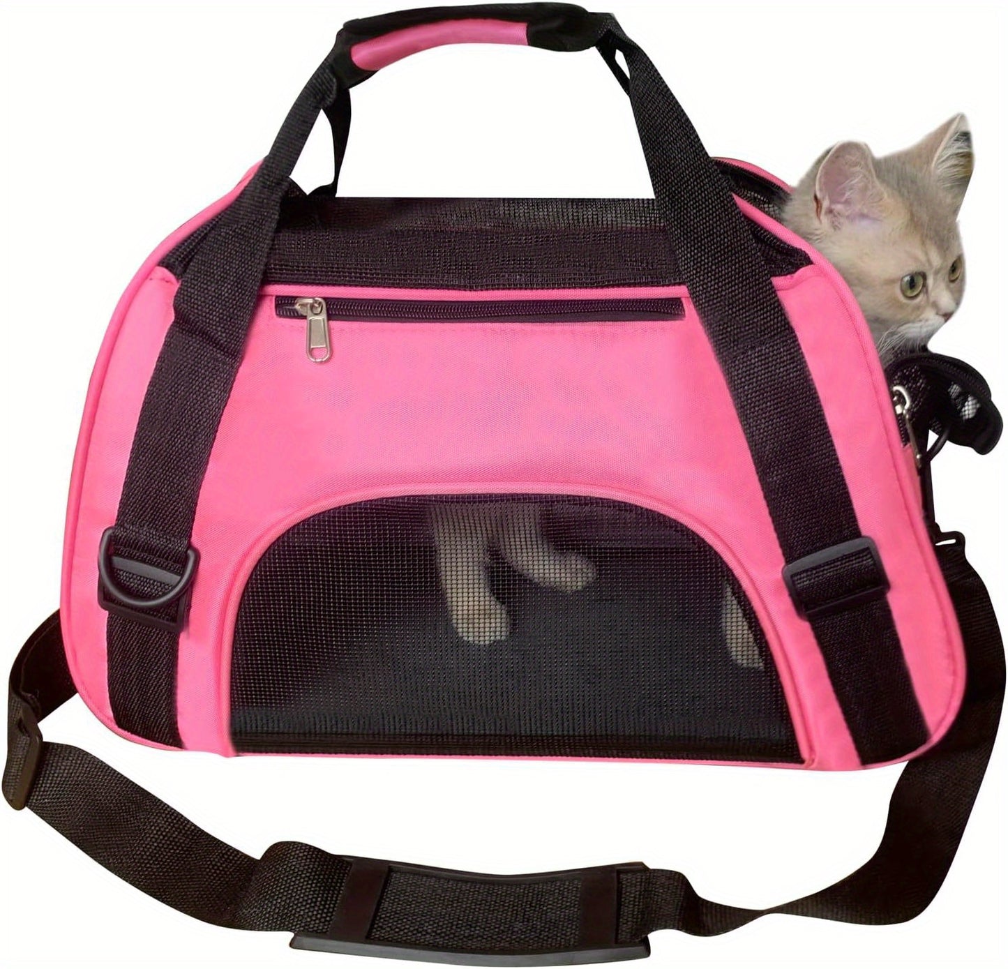 Airline Approved Cat Carrier Dog Carrier Pet Carrier - Soft-Sided Foldable Pet Bag With Breathable Mesh For Small Medium Cats Dogs Rabbit - For Pet Owners - Suitable for Travel & Vet Visits - Perfect Gift for Animal Lovers