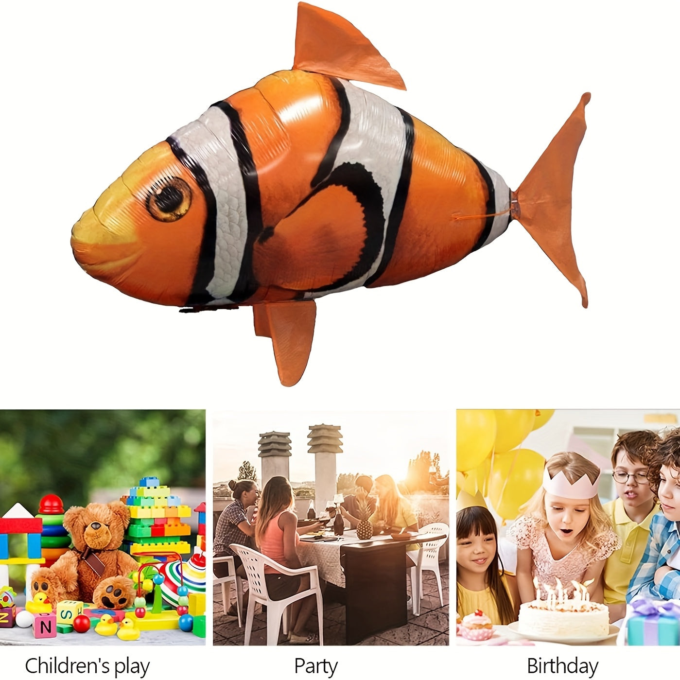 Remote Control Gliding Shark Inflatable, Realistic RC Flying Fish Balloon Toy For Kids & Teens, Hovers And Floats In Mid-Air, Amazing Black Friday Deals, Best Birthday, Christmas, Halloween Gift Idea, Soaring Adventure Indoor
