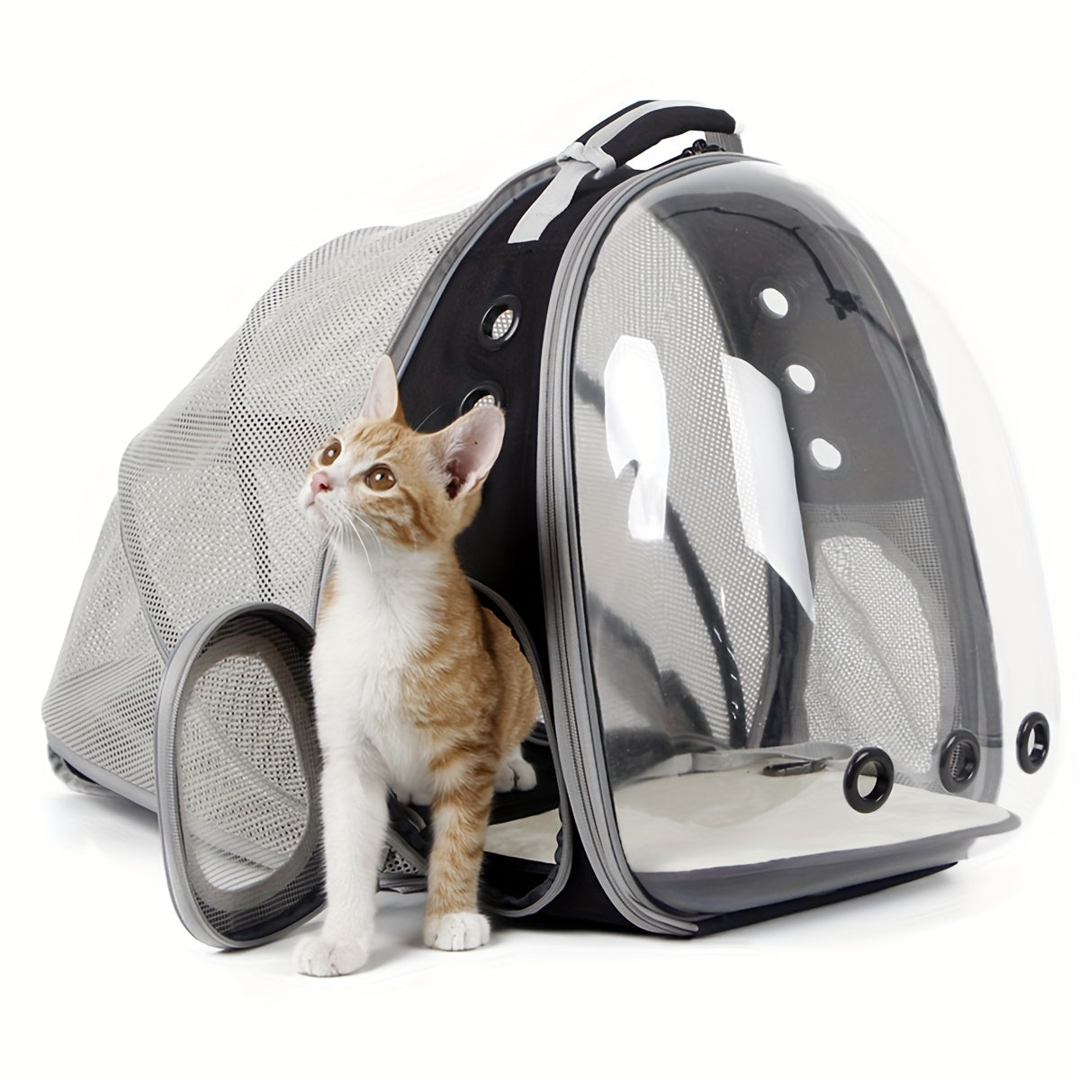 Back Extension Pet Carrier Backpack, Portable Space Capsule Pet Carrier Backpack For Cats And Small Dogs