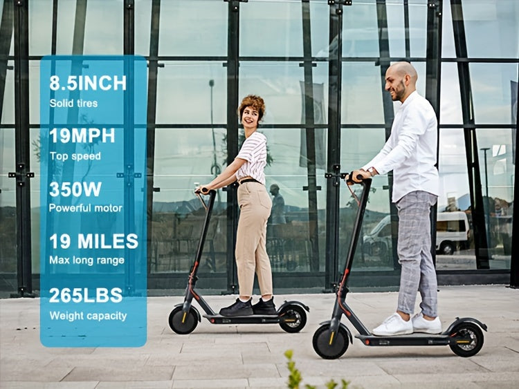 Portable Folding Commuting Electric Scooter for Adults, 8.5" Tires, 19Mph Top Speed, 350W Motor, Max 21 Miles Long Range, Folding E-Scooter with Dual Braking System, Scooter for Women, Fast Electric Scooter, Moped Scooter, Sc