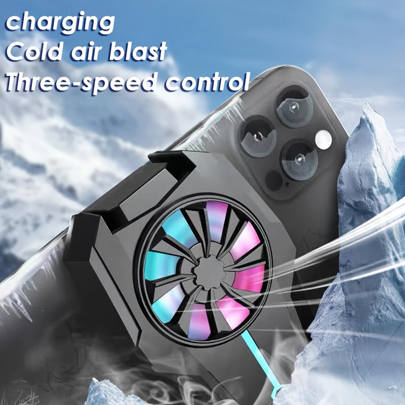 Supreme Gaming Radiator - Dual Cooling System for Ultimate Performance - Fits All iPhones & Androids, RGB Lights, USB Charging - Universal Smartphone Compatibility