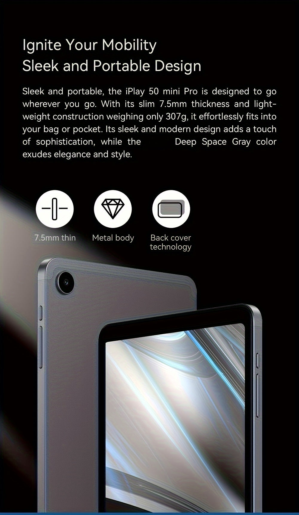 8.4 Inch Tablet 16 (8+8)+256GB Helio G99 For Android 13 With Widevine L1 NF By ALLDOCUBE, IPlay50 Mini Pro NF, FHD+ 1920×1200 Incell IPS, For Android13 Pad, ROM 512GB Expandable, 5MP/13MP 4G LTE/5G WiFi/Wireless 5.2, GMS/GPS
