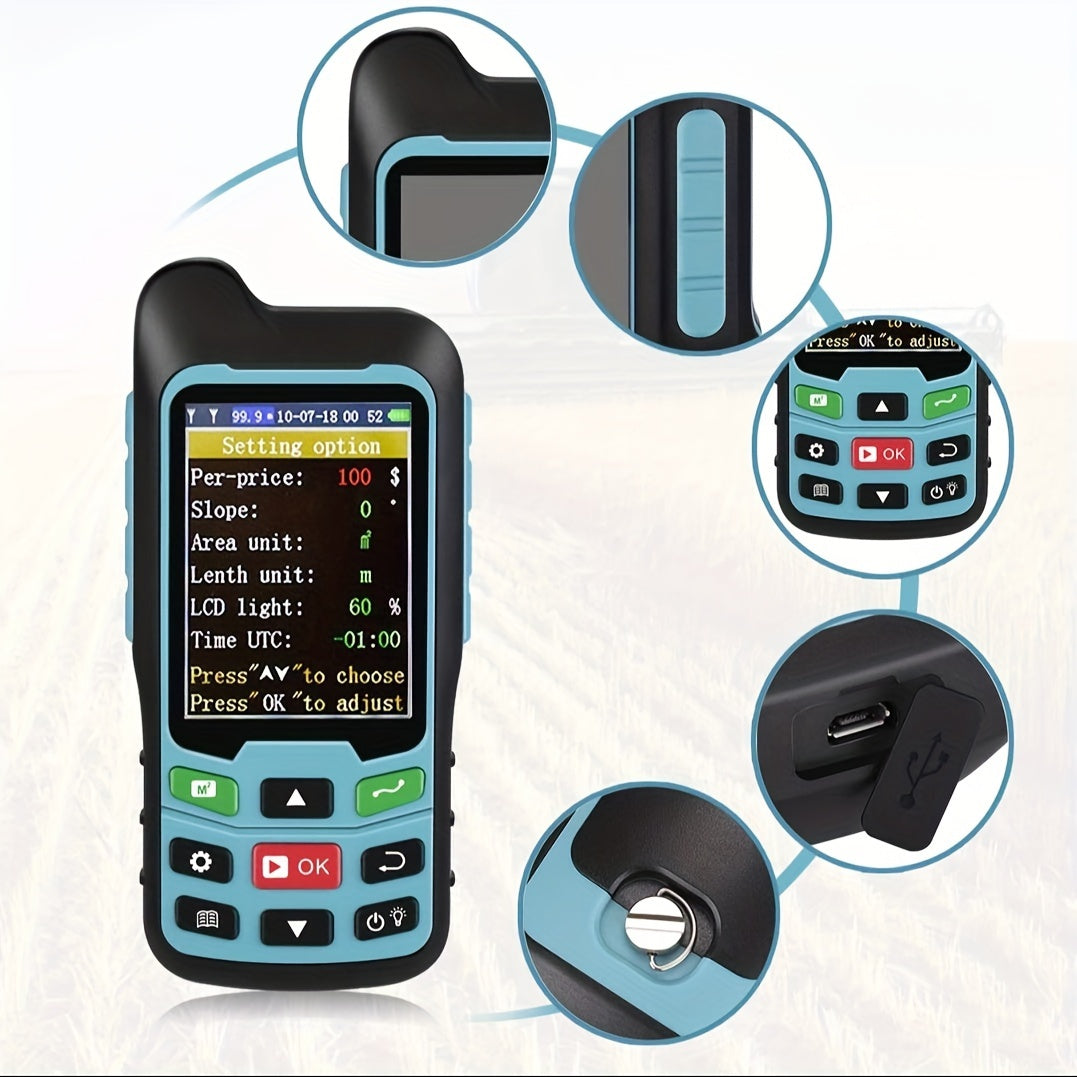 Handheld GPS Landmeter, Area Survey Measuring Instrument, Land Measuring Tool For Forest Farmland
