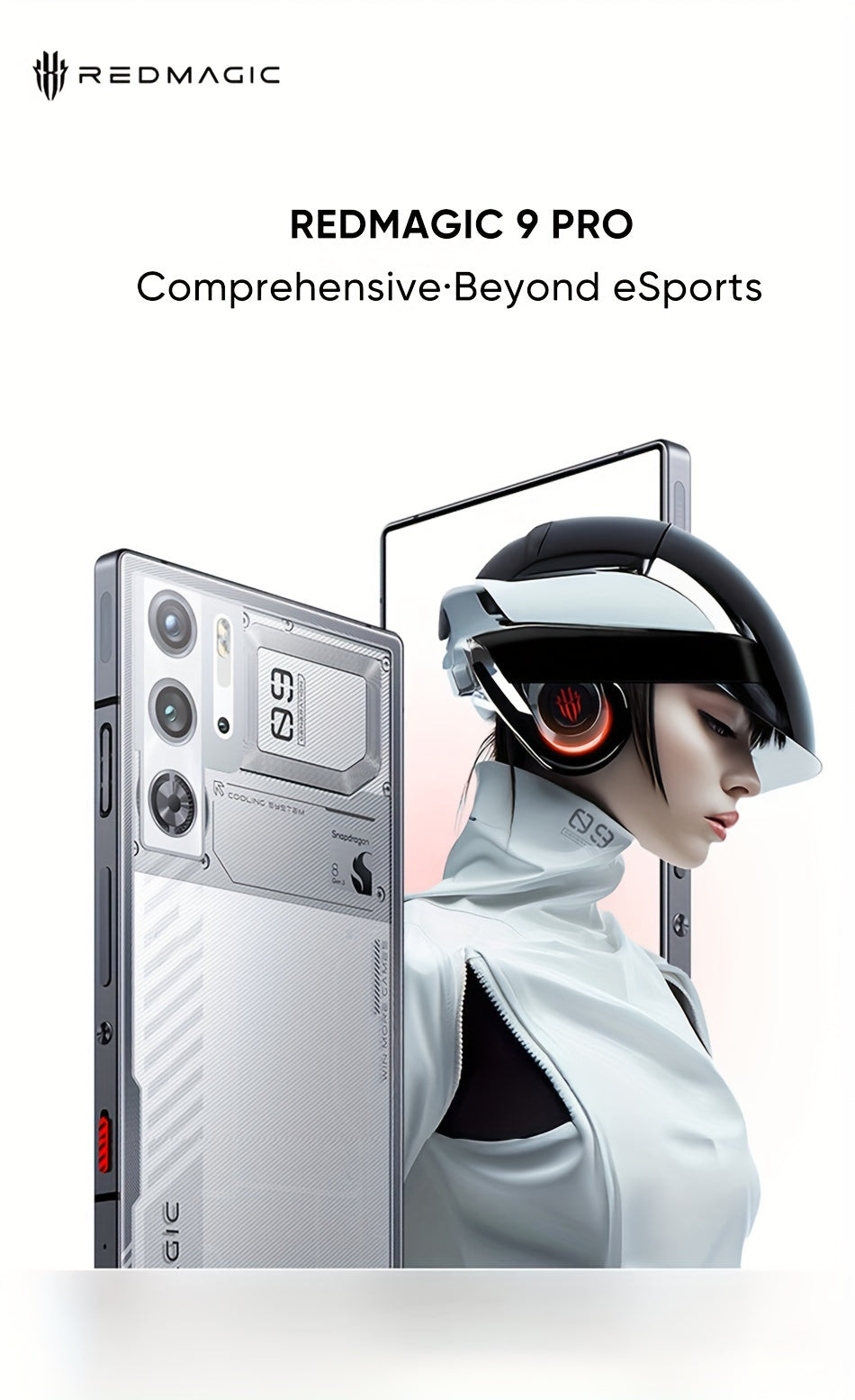 Global Version RedMagic 9 Pro 5G Smartphone Gaming Phone Snapdragon 8 Gen 3 6500mAh Battery 80W Fast Charging Esports Phone With US Charger
