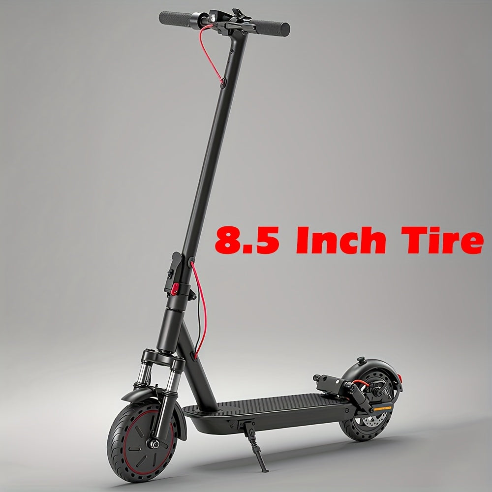 Portable Folding Commuting Electric Scooter for Adults, 8.5" Tires, 19Mph Top Speed, 350W Motor, Max 21 Miles Long Range, Folding E-Scooter with Dual Braking System, Scooter for Women, Fast Electric Scooter, Moped Scooter, Sc
