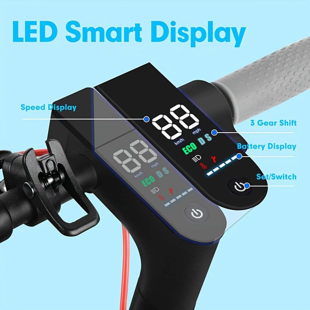 Portable Folding Commuting Electric Scooter for Adults, 8.5" Tires, 19Mph Top Speed, 350W Motor, Max 21 Miles Long Range, Folding E-Scooter with Dual Braking System, Scooter for Women, Fast Electric Scooter, Moped Scooter, Sc