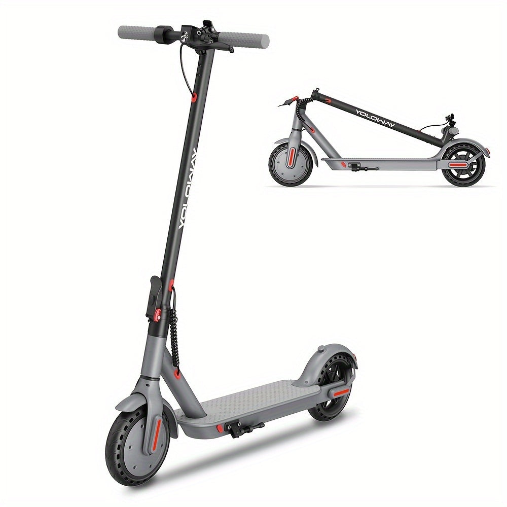 Yoloway YS1 Commuter Electric Scooter, 15MPH Max Speed, Front Suspension with 22KM Long-Range Battery 36V/7.5Ah, Lighting & Power Indicator Display, Foldable Mobility Scooter, Scooter For Men, Scooter With Seat, Scooter For W