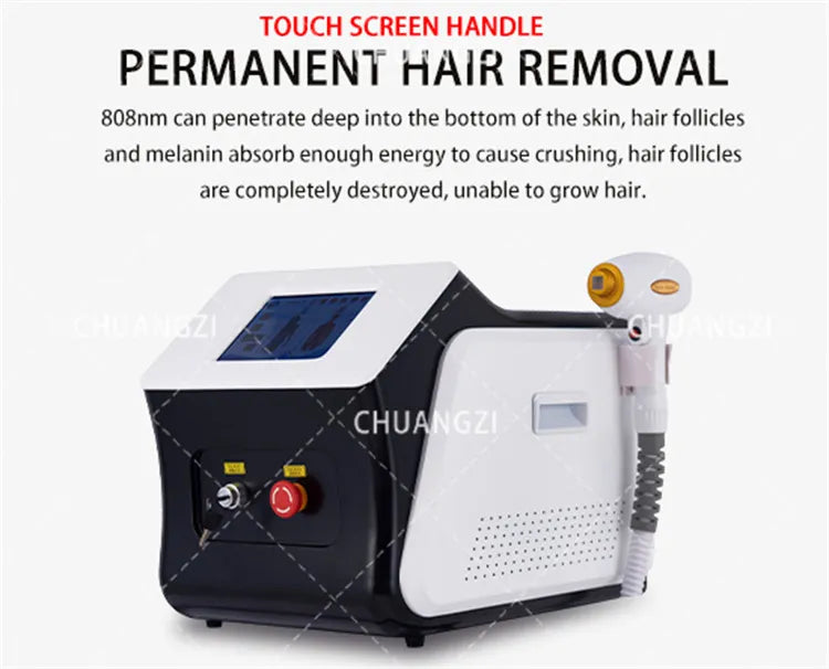 Newest 2000W 808nm diode l-aser 3 Wavelength 755 808 1064nm Hair Removal Machine Cooling Head Painless Epilator Face Body