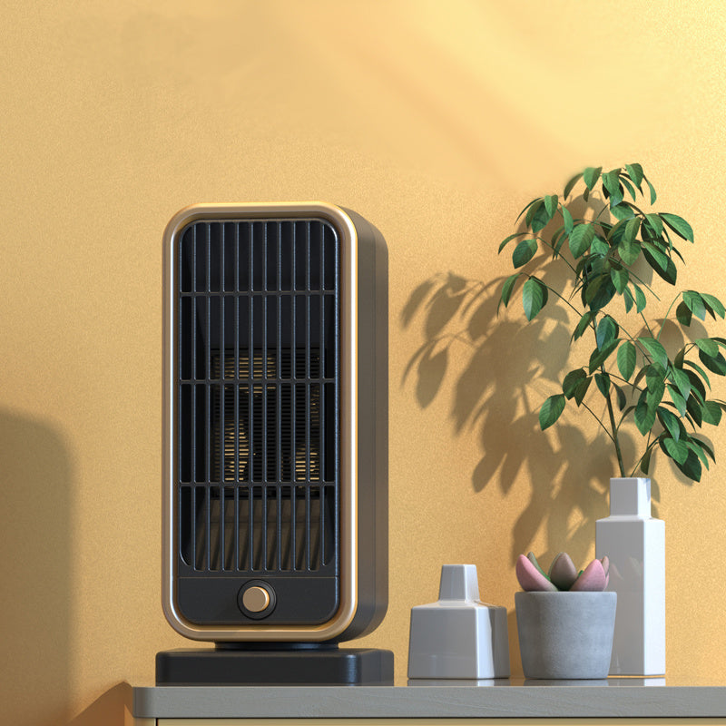 Quiet 500W Ceramic Electric Space Heater, Square Shape, 110-130V US Plug, No Energy Efficiency Rating, Tip-over Protection, Portable Heating Equipment for Bedroom, Living Room, Office