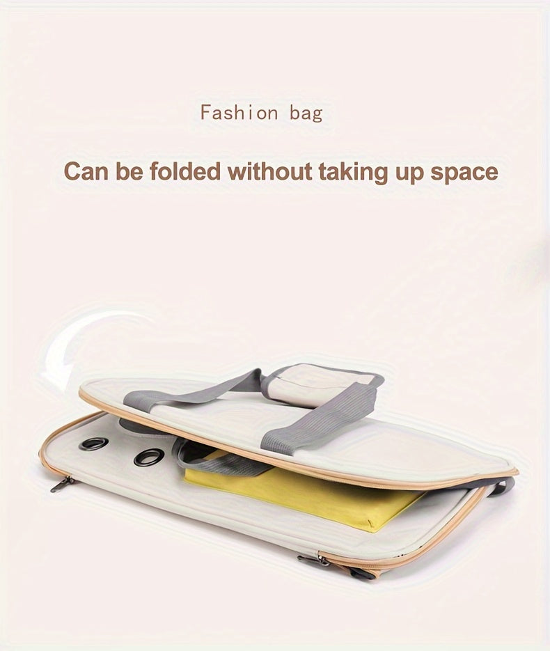 Lightweight Portable And Foldable Pet Cat Carrier, Breathable, And Durable