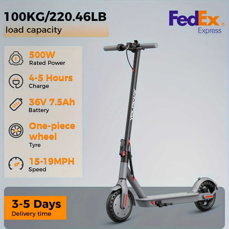 Yoloway YS1 Commuter Electric Scooter, 15MPH Max Speed, Front Suspension with 22KM Long-Range Battery 36V/7.5Ah, Lighting & Power Indicator Display, Foldable Mobility Scooter, Scooter For Men, Scooter With Seat, Scooter For W