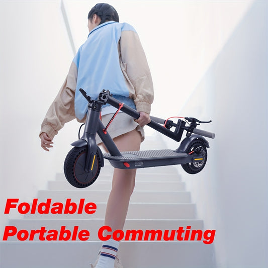 Portable Folding Commuting Electric Scooter for Adults, 8.5" Tires, 19Mph Top Speed, 350W Motor, Max 21 Miles Long Range, Folding E-Scooter with Dual Braking System, Scooter for Women, Fast Electric Scooter, Moped Scooter, Sc