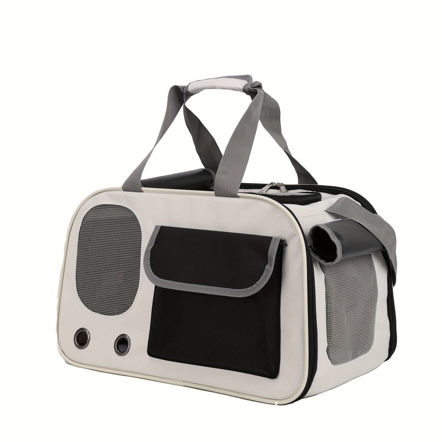 1pc Portable Pet Carrier Bag, Fashionable & Ventilated, Foldable Single Shoulder Space Capsule For Cats & Small Dogs, Easy Travel