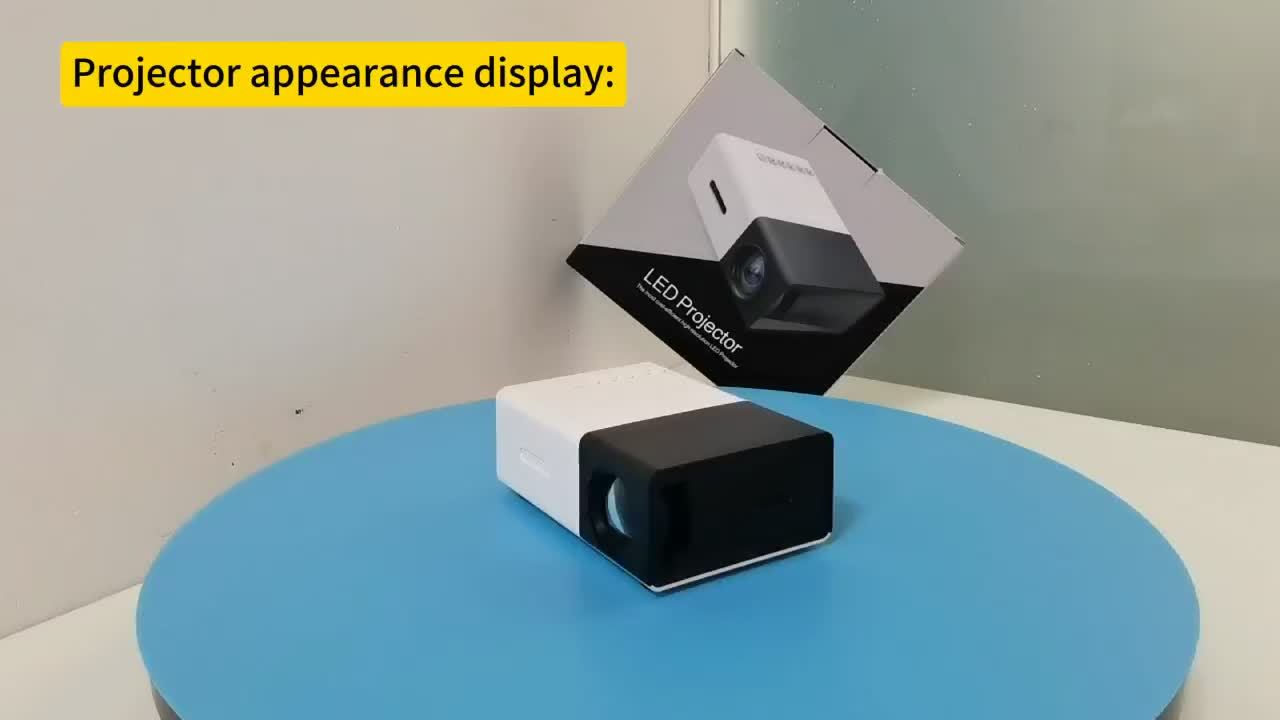 Portable Mini Home Theater Projector - HD Cinema Experience with Smartphone Wired Screen Sharing, Compact Design, and Easy Setup for Indoor and Outdoor Use