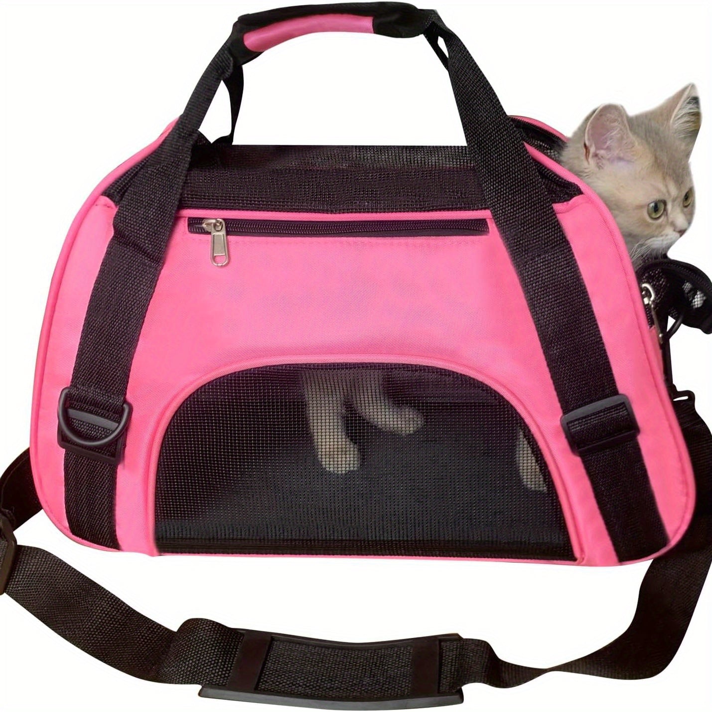 Airline Approved Cat Carrier Dog Carrier Pet Carrier - Soft-Sided Foldable Pet Bag With Breathable Mesh For Small Medium Cats Dogs Rabbit - For Pet Owners - Suitable for Travel & Vet Visits - Perfect Gift for Animal Lovers
