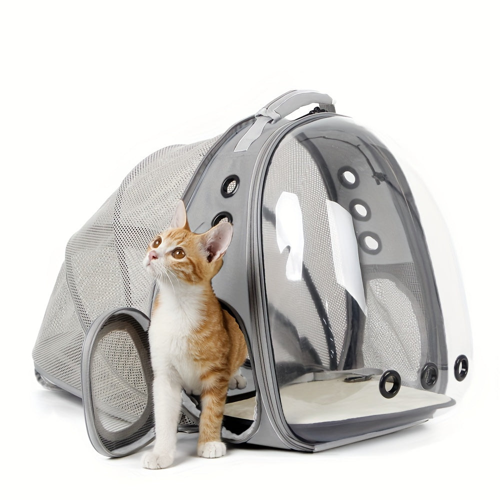 Back Extension Pet Carrier Backpack, Portable Space Capsule Pet Carrier Backpack For Cats And Small Dogs