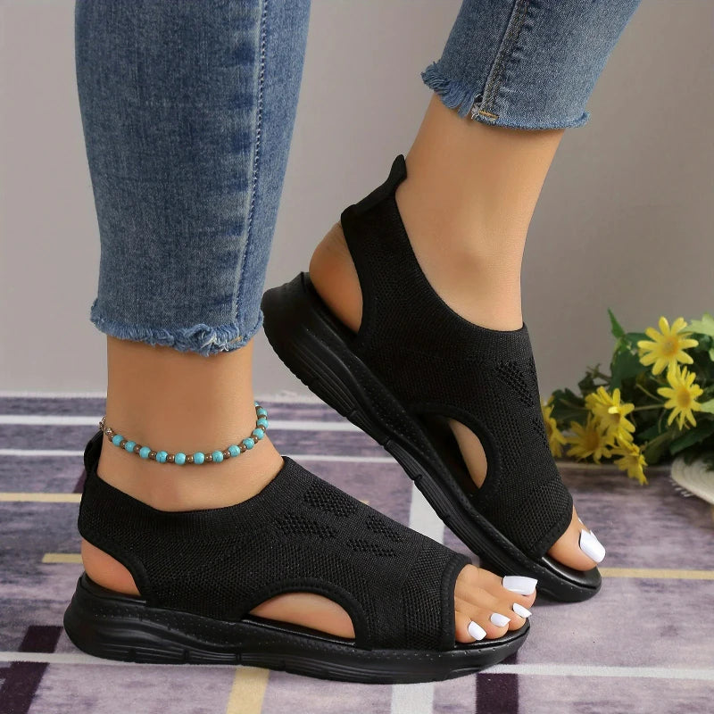Women Summer Shoes Mesh Sandals 2025 Platform Beach Sandals Open Toe Wedge Sandals Roman Sandal Light Women Casual Sneakers New image 4