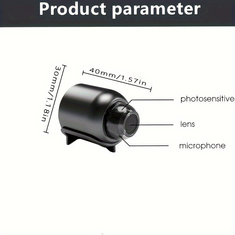 Wi-Fi Home Security IP Camera - Night Vision, Motion Detection, Wide-Angle, Smartphone Control, USB Powered