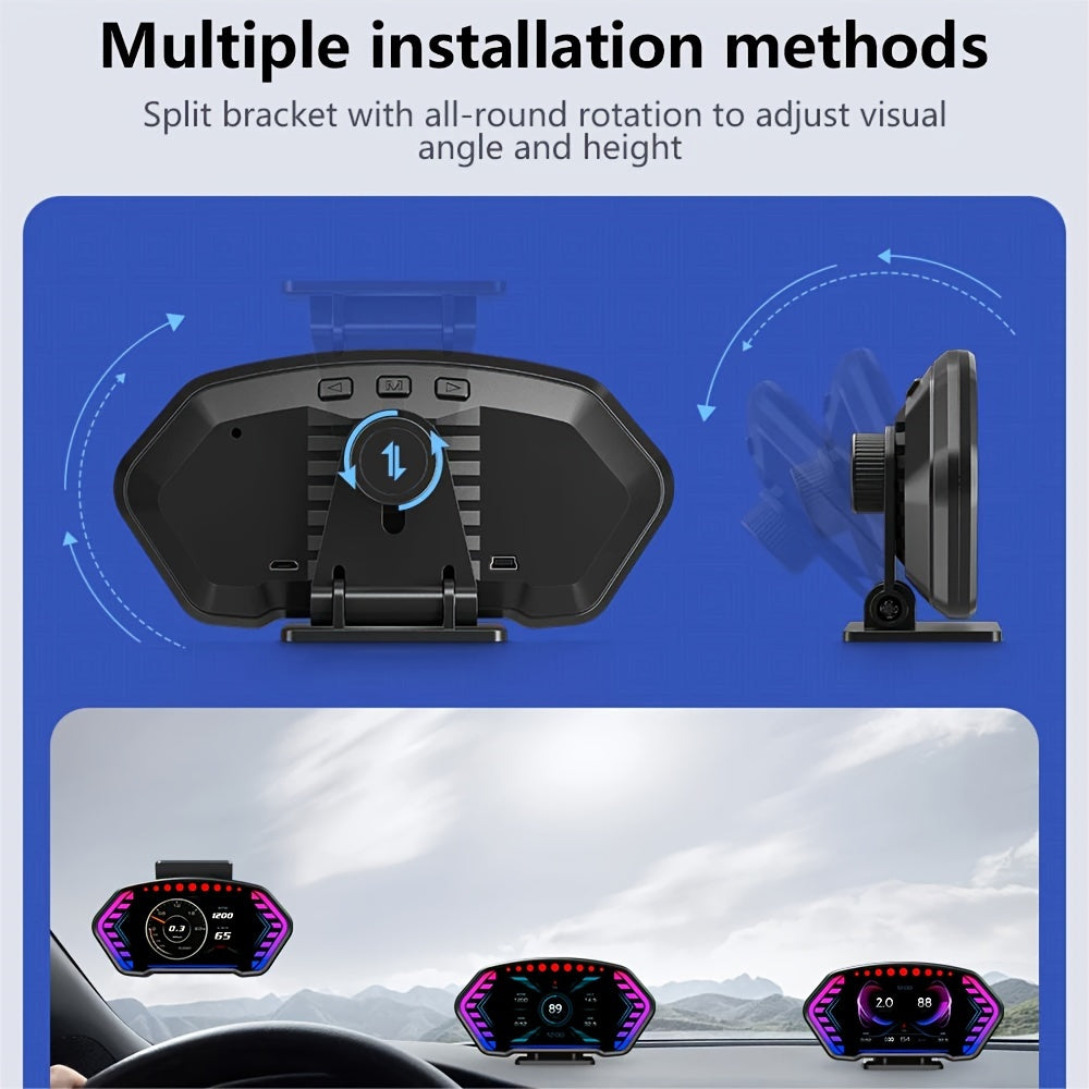 ANCEL P3 OBD2+GPS Universal Head-Up Display HUD OBD Meter Digital Projector