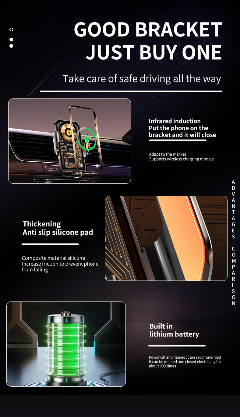 For Porsche 911 2019 2020-2022 2023 Car Phone Holder Wireless Charging Bracket Dedicated Fixed Base Auto Interior Accessories