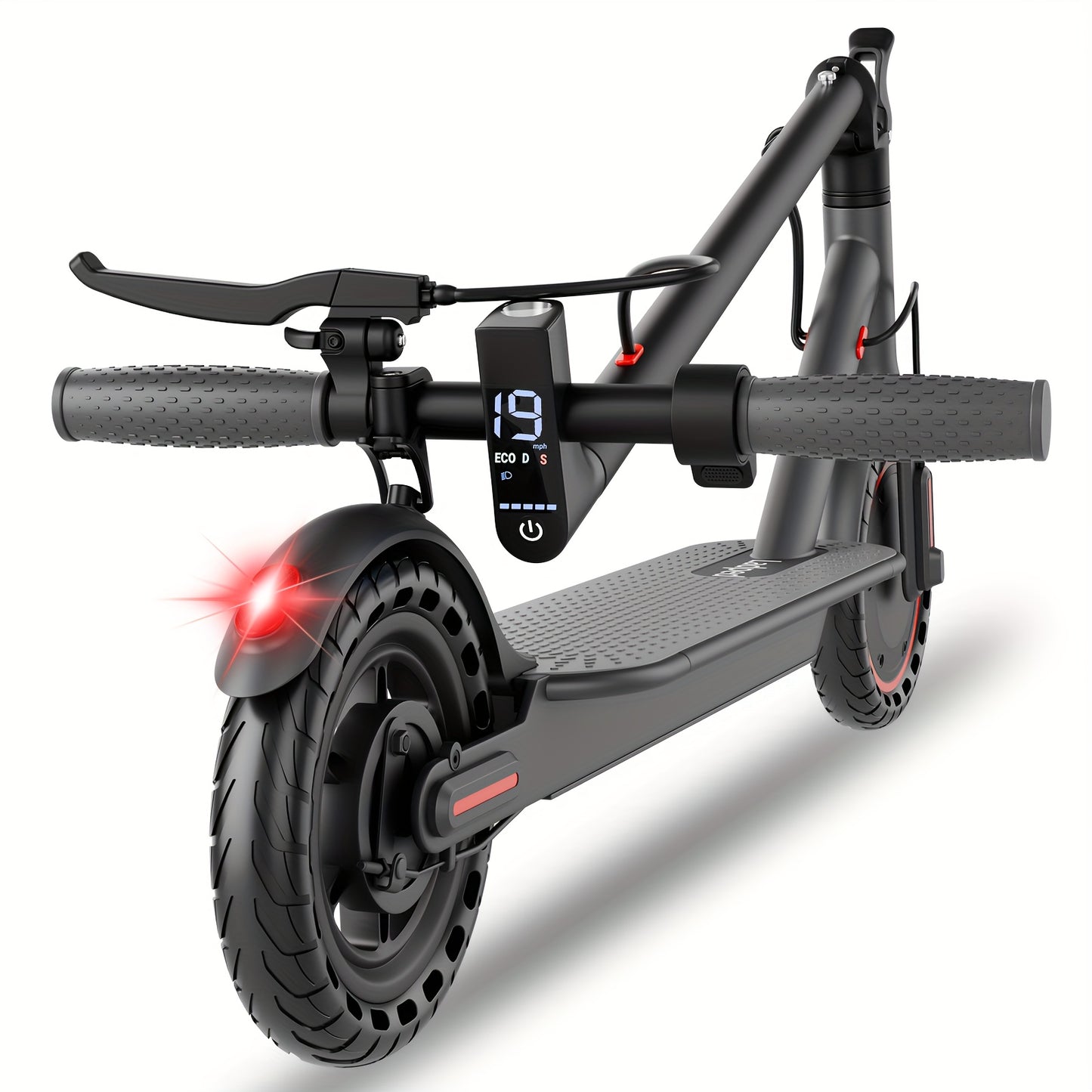 LADPED Multiple Models Folding Electric Scooter, Rated 350W/500W Motor Optional, 5.2AH-14.5AH Battery, with 8.5-10inches Anti-skid Solid Tires, Scooter Electric with Long Range, 15-20MPH Speed Foldable Commuting E-Scooter for