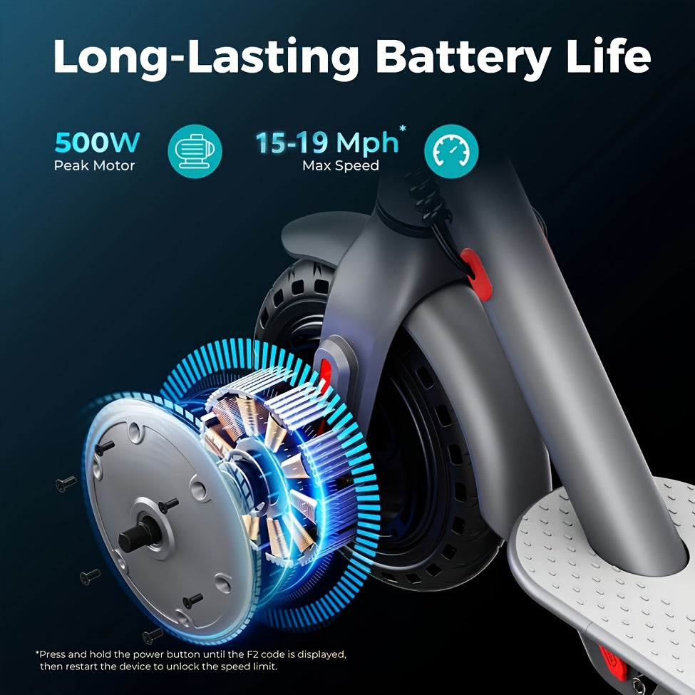 Yoloway YS1 Commuter Electric Scooter, 15MPH Max Speed, Front Suspension with 22KM Long-Range Battery 36V/7.5Ah, Lighting & Power Indicator Display, Foldable Mobility Scooter, Scooter For Men, Scooter With Seat, Scooter For W
