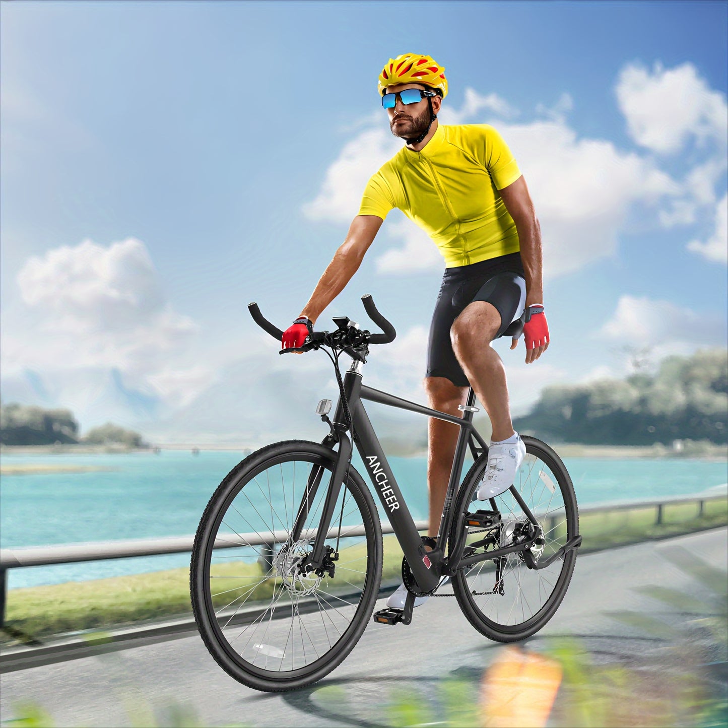 700C Electric Road Bike - 350W Motor Men Electric Bike Long Range, 36V 6.8Ah Battery Electric Motorcycle, Fast 3-Hour Charging Electric Scooter, Lightweight Frame, Bullhorn Handlebars Women Electric Bike - Perfect For Men & W