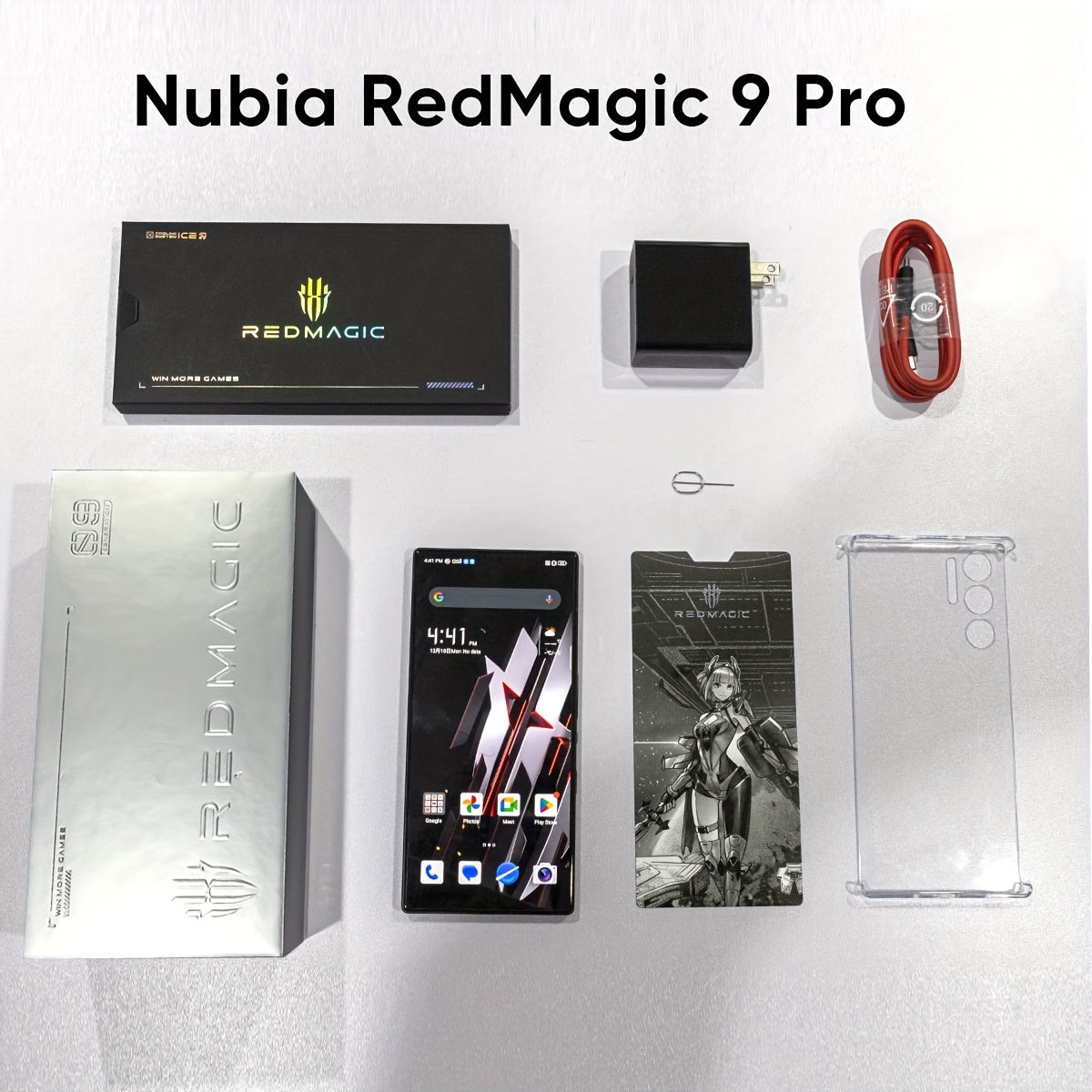 Global Version RedMagic 9 Pro 5G Smartphone Gaming Phone Snapdragon 8 Gen 3 6500mAh Battery 80W Fast Charging Esports Phone With US Charger