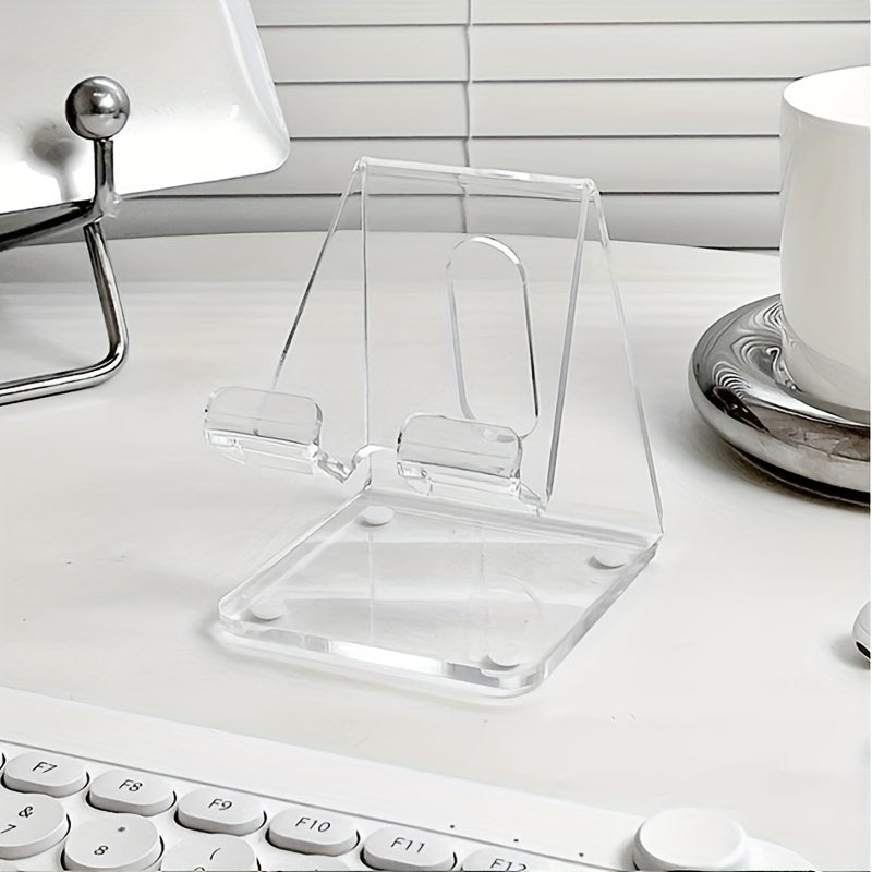 Sturdy Acrylic Smartphone Stand - Universally Fits 4-8 Devices - Perfect Desk Organizer for Office & Home Use