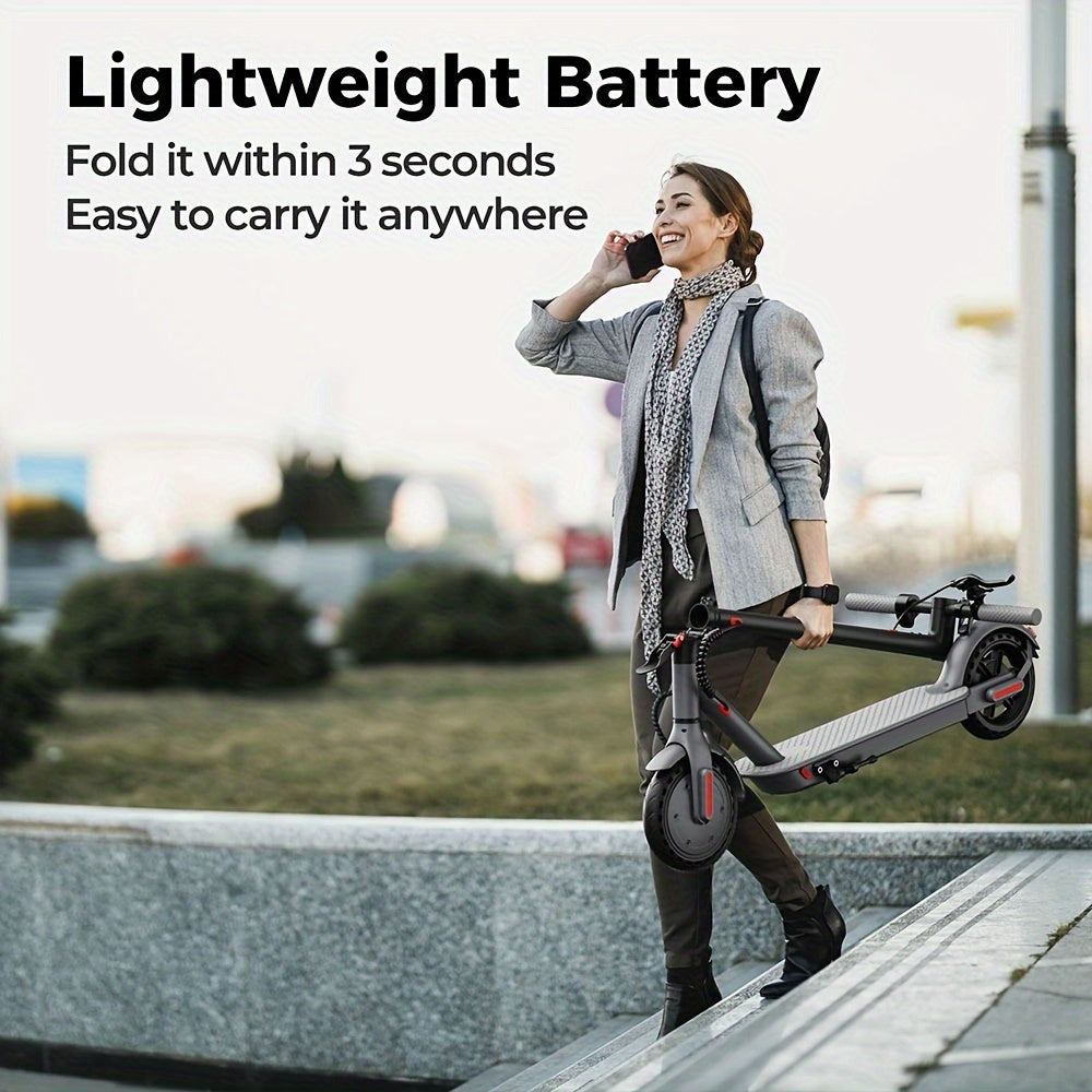 Yoloway YS1 Commuter Electric Scooter, 15MPH Max Speed, Front Suspension with 22KM Long-Range Battery 36V/7.5Ah, Lighting & Power Indicator Display, Foldable Mobility Scooter, Scooter For Men, Scooter With Seat, Scooter For W