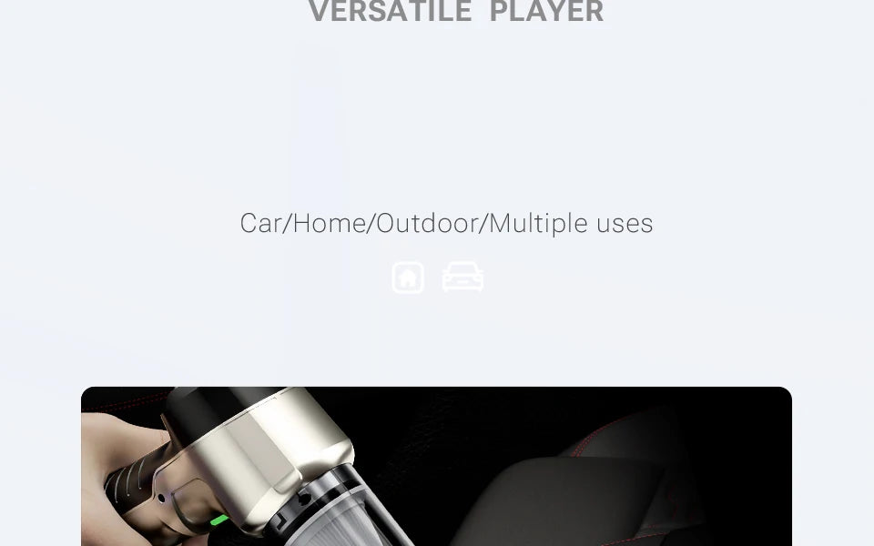 SZUK C017MAX Mini Car Vacuum Cleaner Powerful Portable HandHeld Vacuum Cleaner For Car Wireless Cleaner Robot Car Accessories