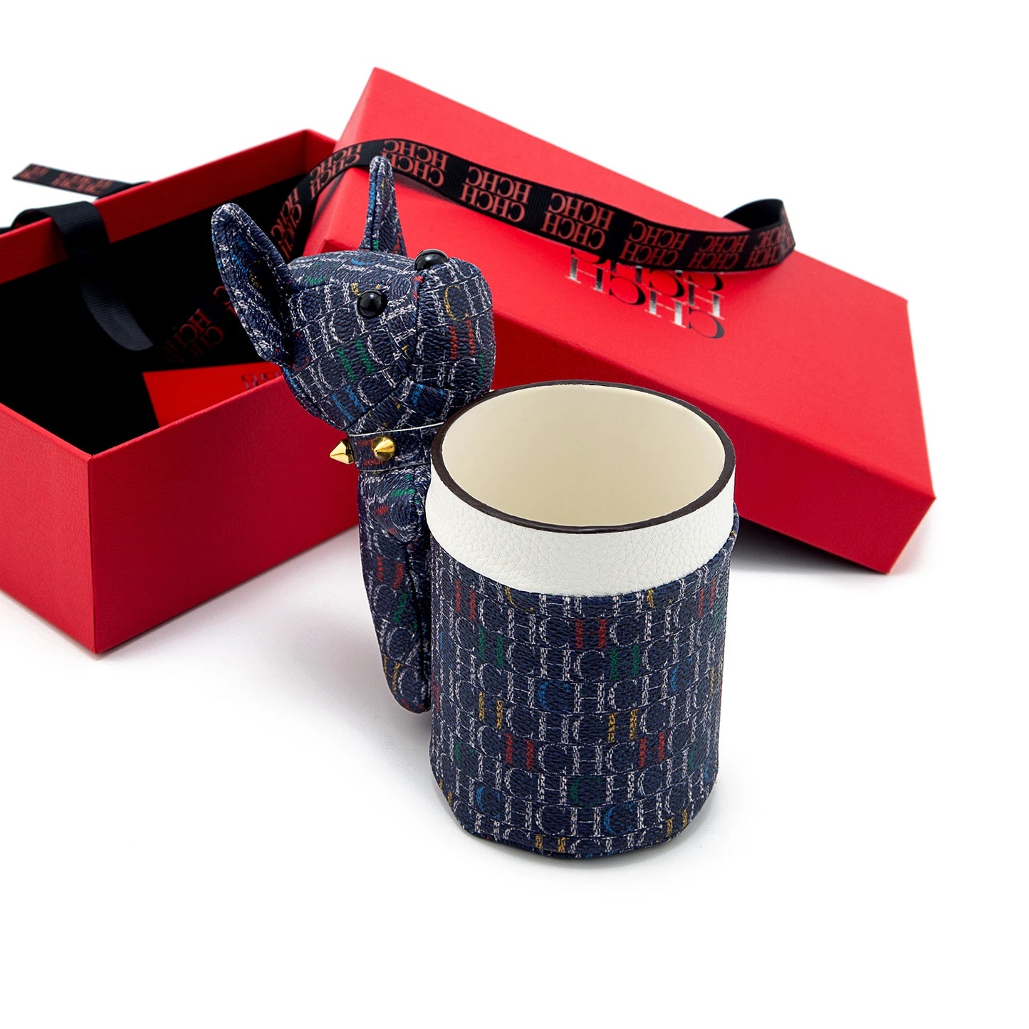 Cute Dog Shaped Pen Holder Creative Animal Desk Organizer Fashion Pattern Stationery Storage Box for Office