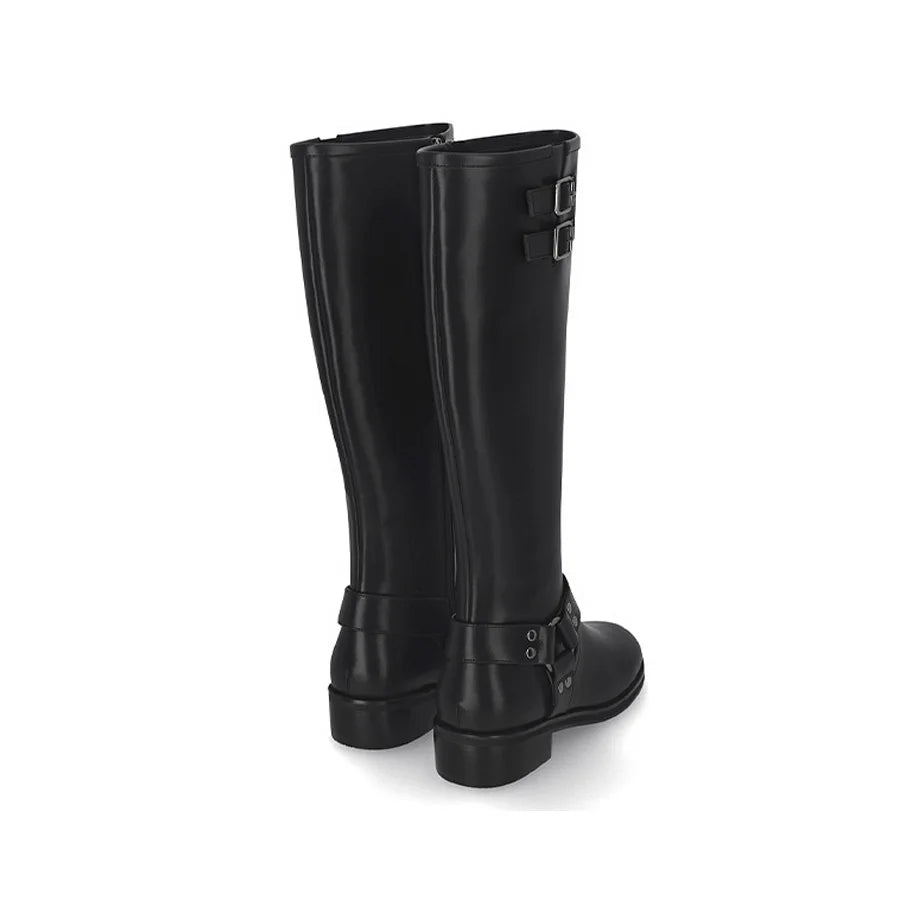Women's 4cm Knee-High Biker Boots LCWL63I44V