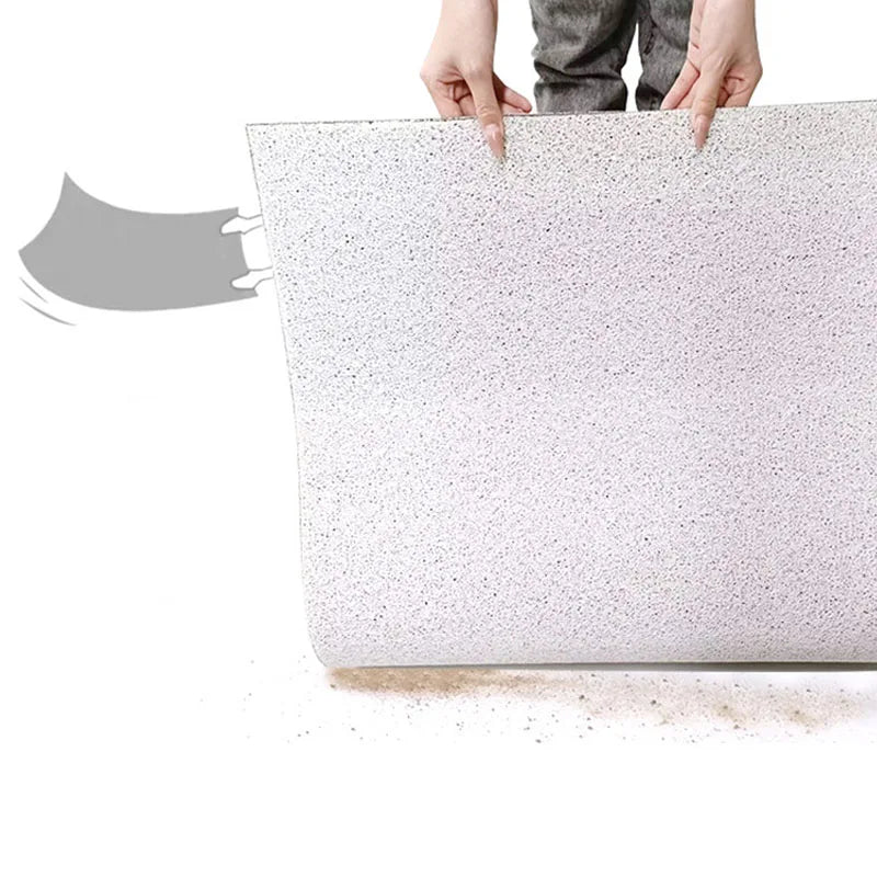 Wave Point Non-slip PVC Retro Entrance Doormat Floor Mats Silk Loop for Entryway Porch Hallway Home Decor Dust Removal Carpet