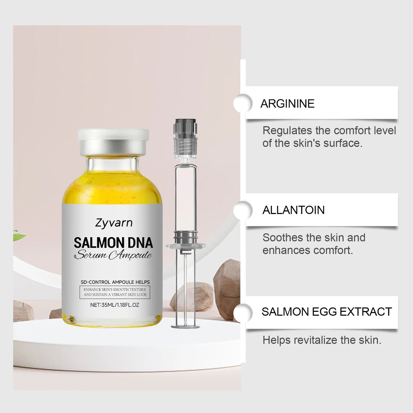 Salmon Peptide Lifting Serum Grade Skincare Deeply Repairs Revitalizes Brightens Moisturizes Collagen Anti Aging Essence Ampoule