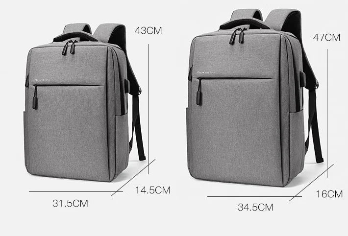 New Versatile Business Bag USB Rechargeable Charging Computer School Bag Waterproof Bag for Men Travel Male Laptop Backpack