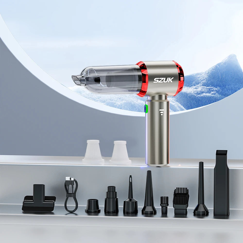 SZUK C012MAX 985000PA Mini Car Vacuum Cleaner Wireless Vacuum Cleaner Powerful Suction Handheld Portable Vacuum Cleaner for car