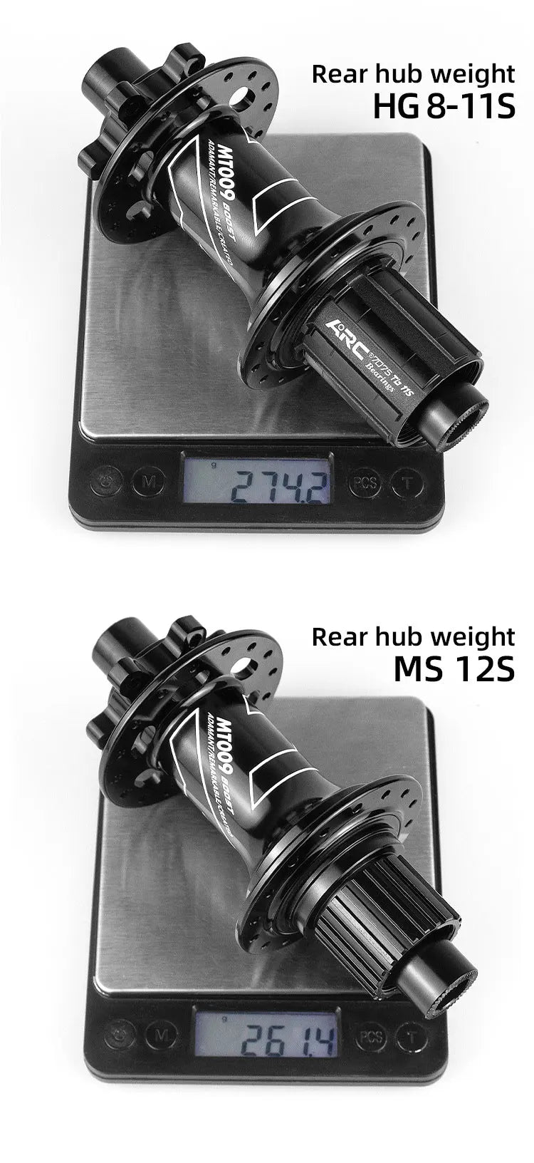 ARC MT009 BOOST MTB rear hub	Bicycle Hub 6 Pawls 15x110 10x141 12x148 32H Bike Wheel Hub HG XD MS for K7 8 9 10 11 12 Speed