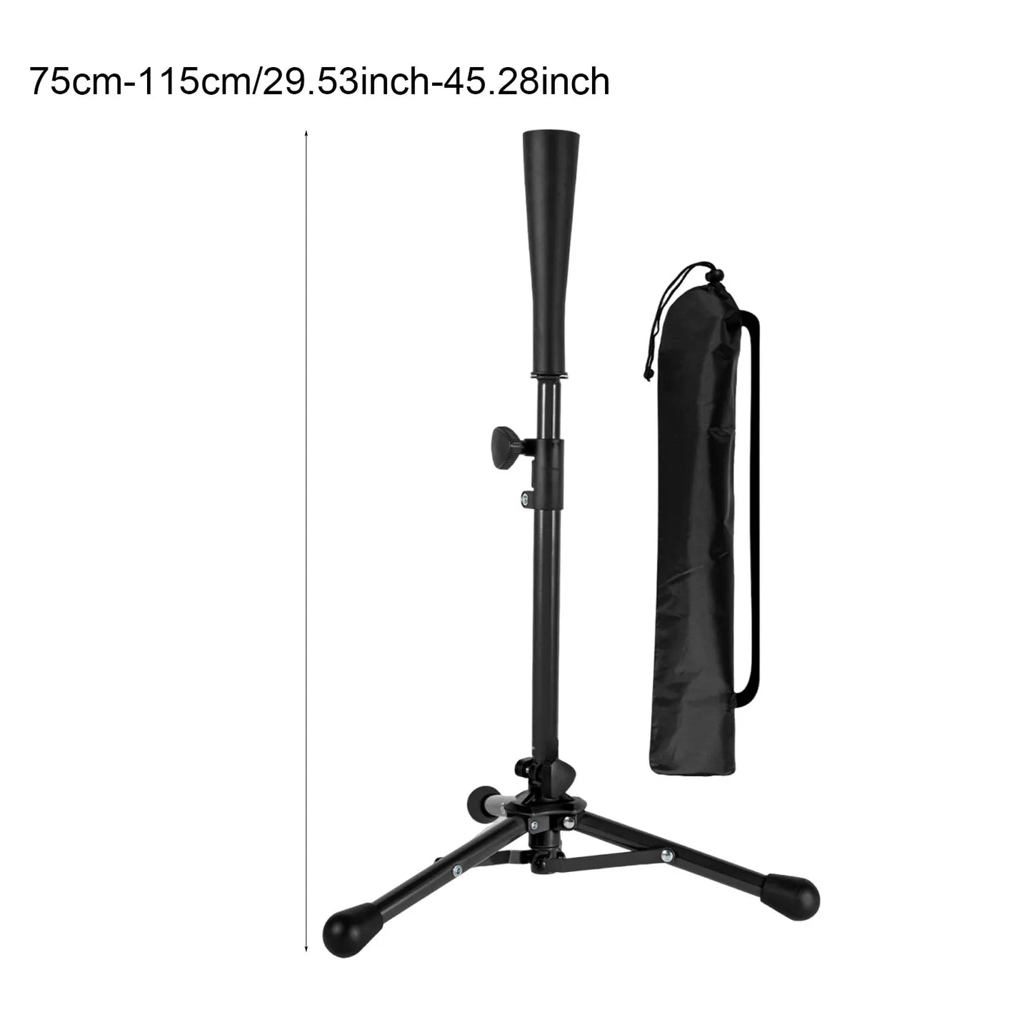Foldable Baseball Batting Tee Tripod Adjustable Tripod Stand Tee for Hitting Training Practice Portable for Adult Kids Beginner