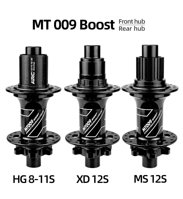 ARC MT009 BOOST MTB rear hub	Bicycle Hub 6 Pawls 15x110 10x141 12x148 32H Bike Wheel Hub HG XD MS for K7 8 9 10 11 12 Speed