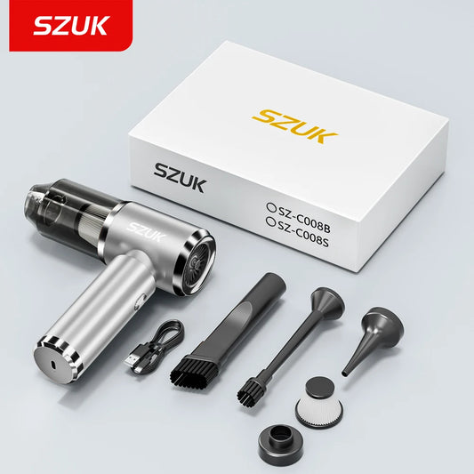 SZUK Portable Car Vacuum Cleaner 165000Pa Powerful Wireless Vacuum Cleaner Strong Suction Handheld Mini Vacuum Cleaner for Car