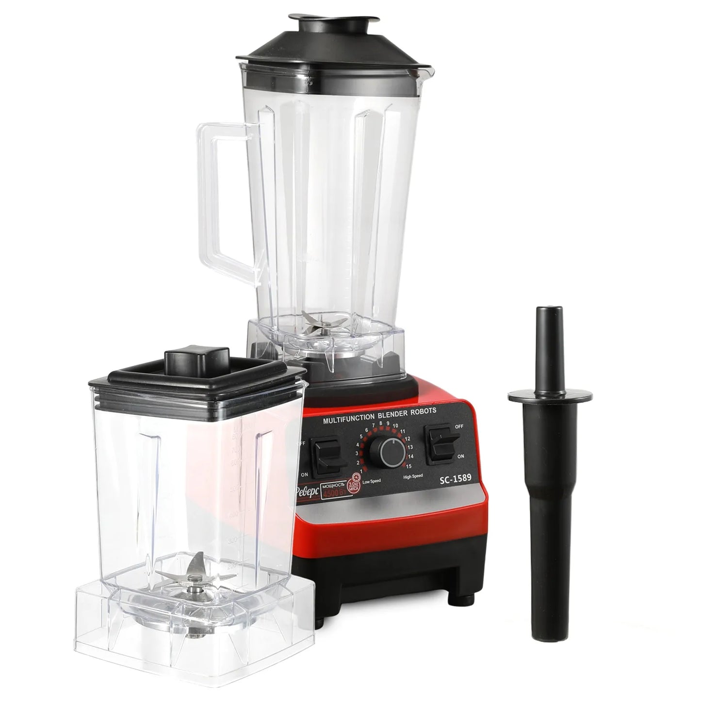 2000W Heavy Duty Commercial Blender Stationary Mixer Food Processor Ice Smoothies for Kitchen High Power Juicer Blender BPA Free