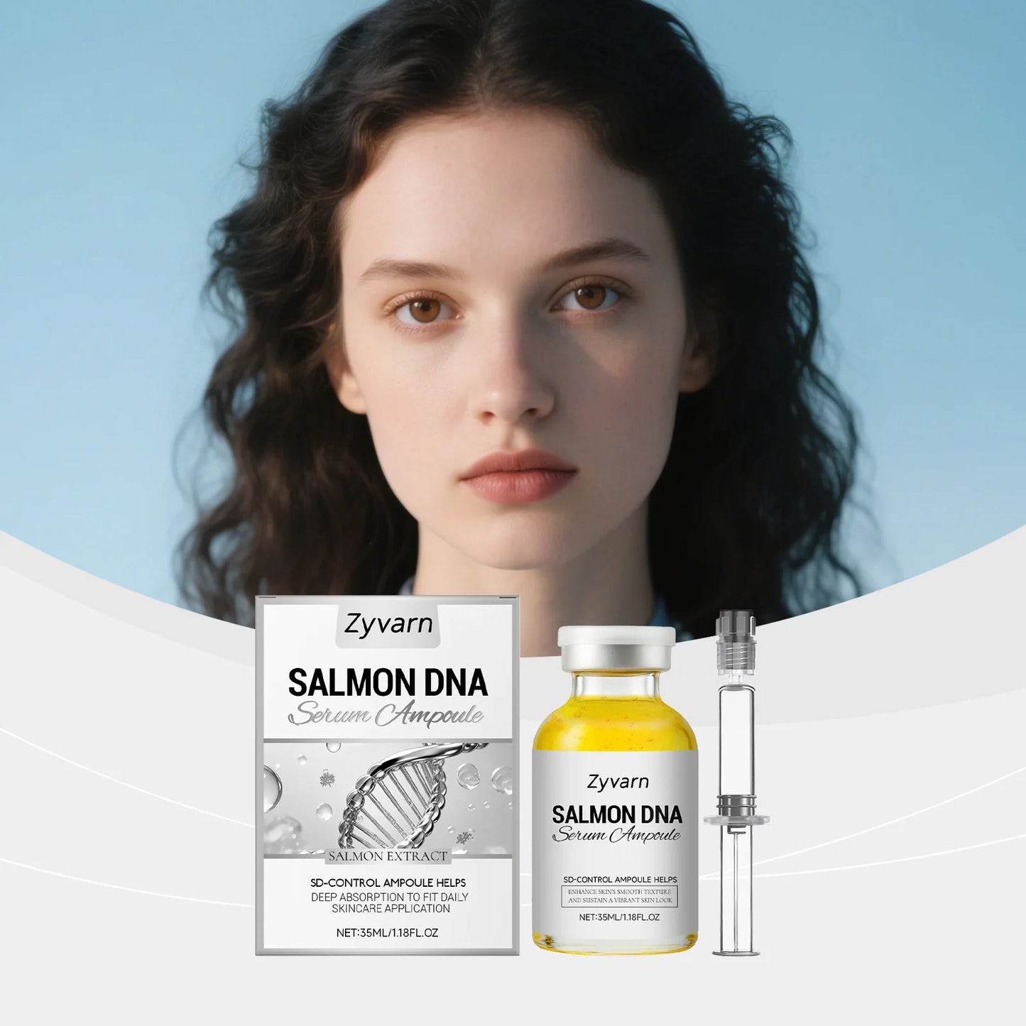 Salmon Peptide Lifting Serum Grade Skincare Deeply Repairs Revitalizes Brightens Moisturizes Collagen Anti Aging Essence Ampoule