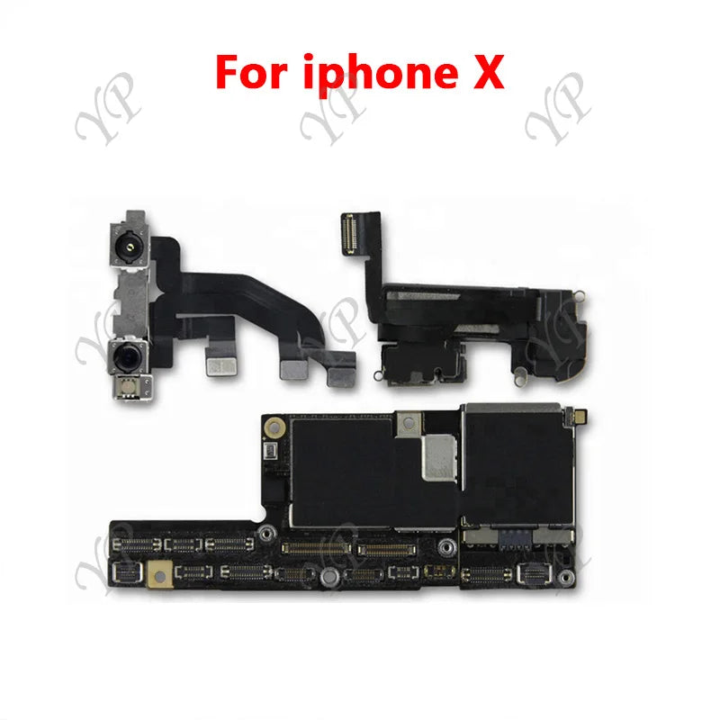 Fully Tested 100%Working Mainboard For iPhone X/XR/XS/XS Max With Face ID 64g/256g Cleaned iCloud And Unlocked Phone Motherboard