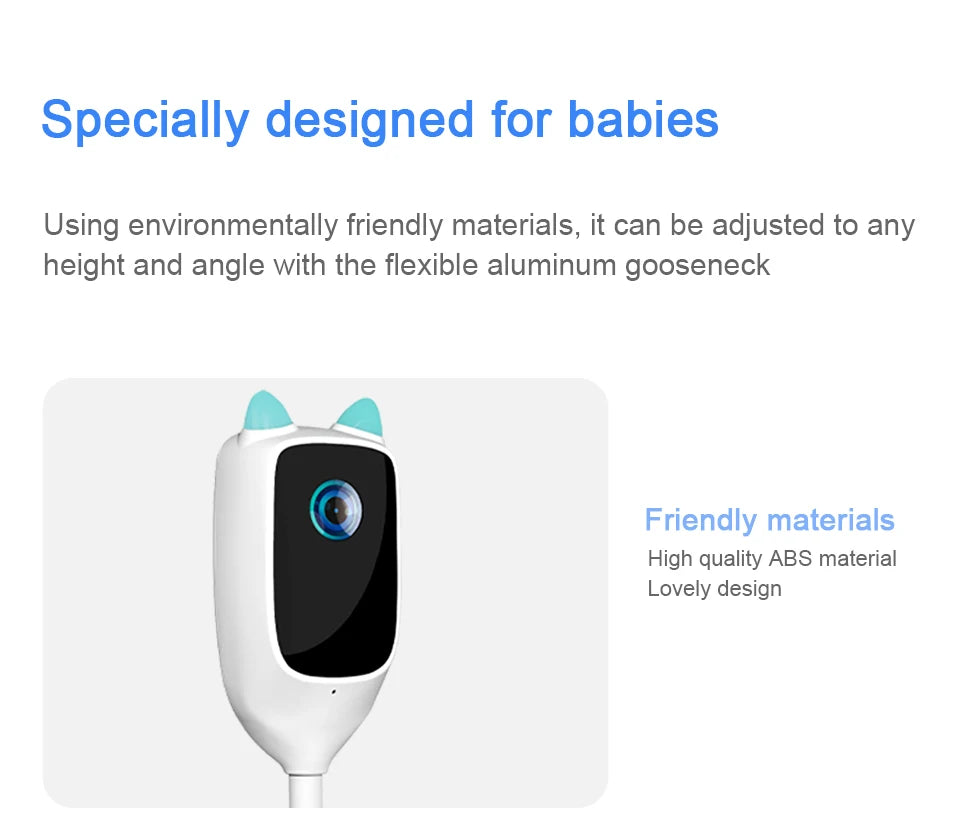 4MP 2K WiFi indoor high-definition crying detection baby monitor full-color night vision 360 degree rotating network camera