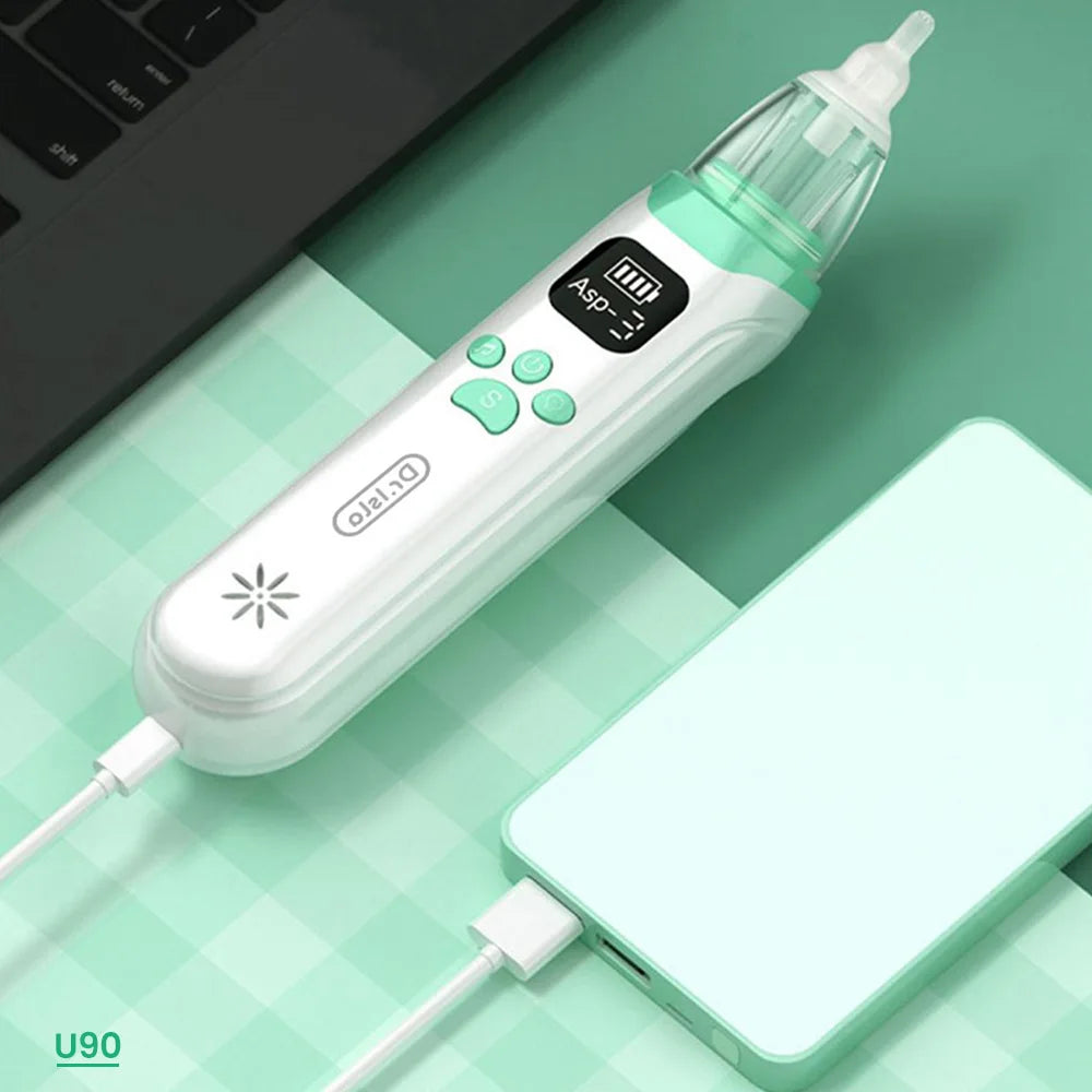 MAMIJOY Electric Nasal Absorber Baby Nose Cleaner Silent Baby Obstruction Rhinitis Cleaner Nasal Aspirator For Newborn U94