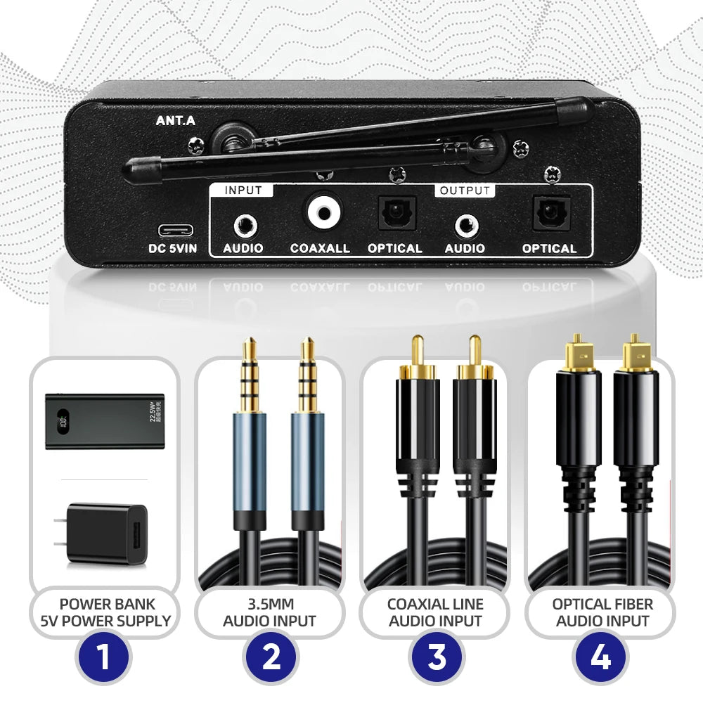 Debra X7 Karaoke 2 Channel Wireless Microphone System, 5.0 Bluetooth, DSP Reverb, Fiber Optic Interface For Karaoke And Church