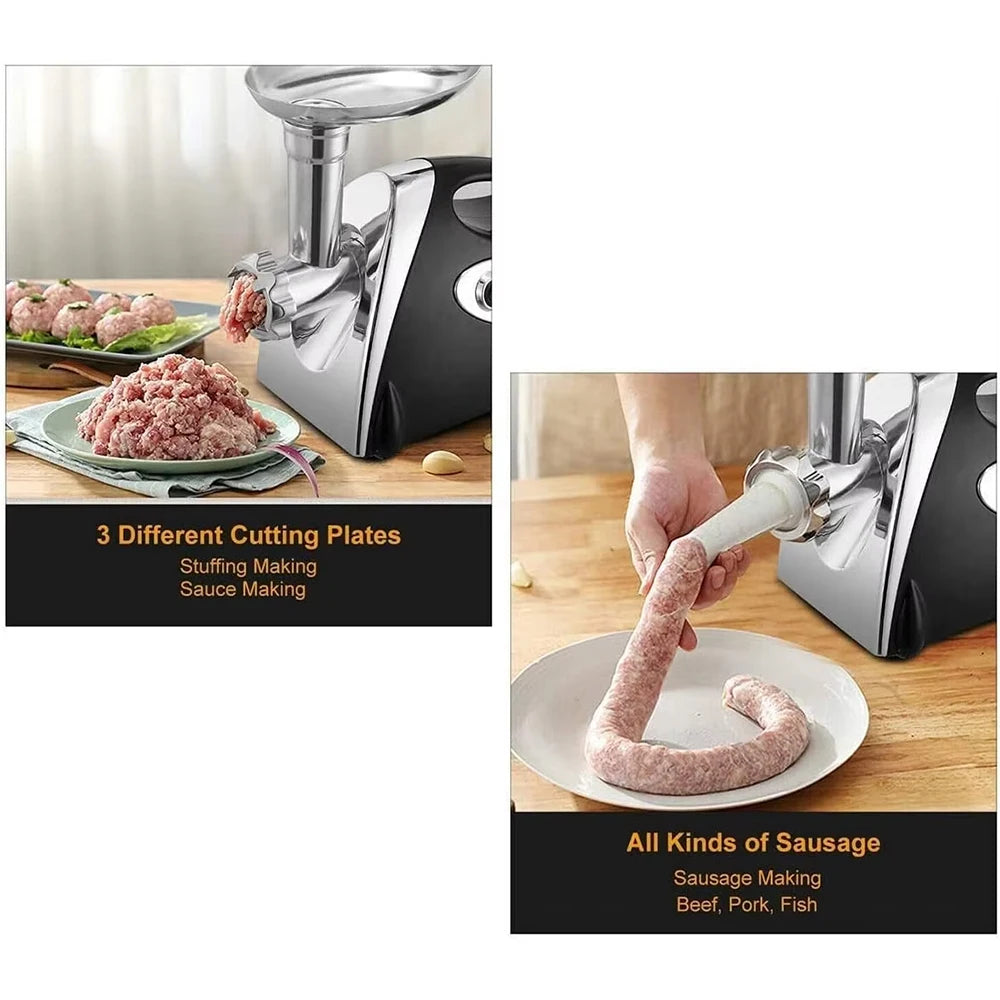 2800W Electric Meat Grinders Food Crusher Stainless Steel Multifunctional Vegetable Slicer Processor Chopper Kitchen Appliances